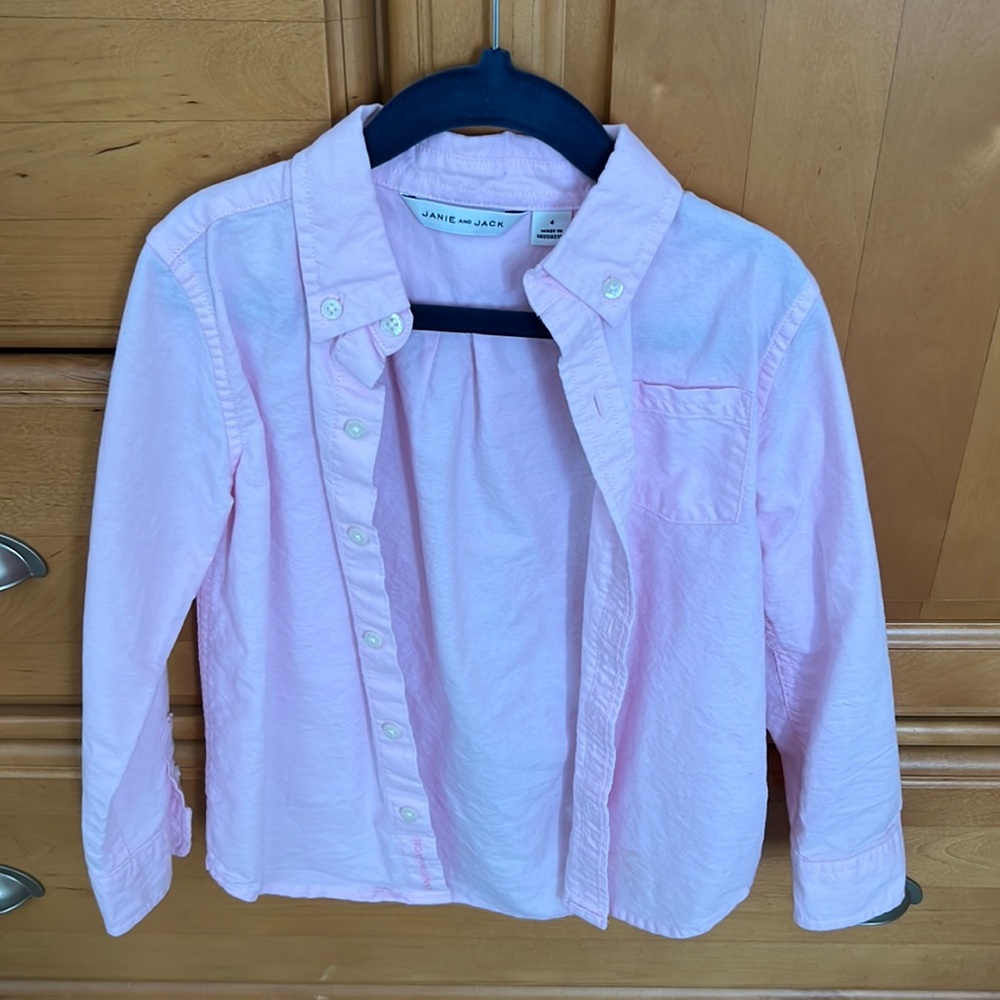 Pastel Pink Janie & Jack Button Down